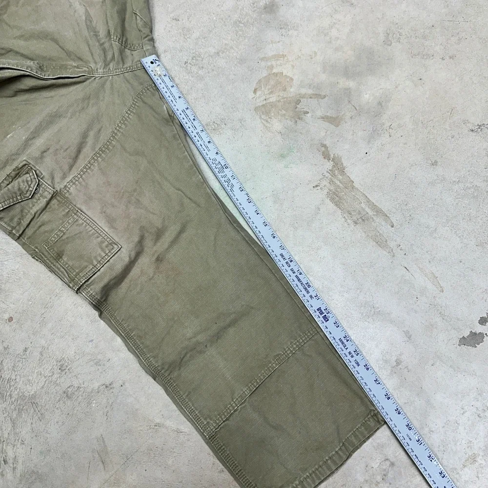 Wrangler Workwear Men Khaki Cargo Pants Utility Work‎ Pants Size 42x34